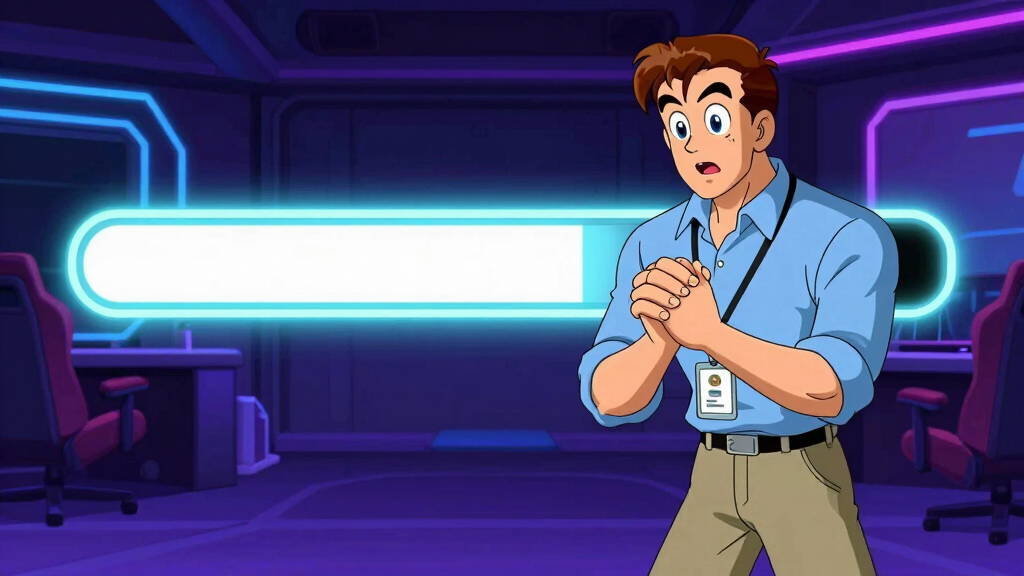 Developer watching a model download progress bar fill up