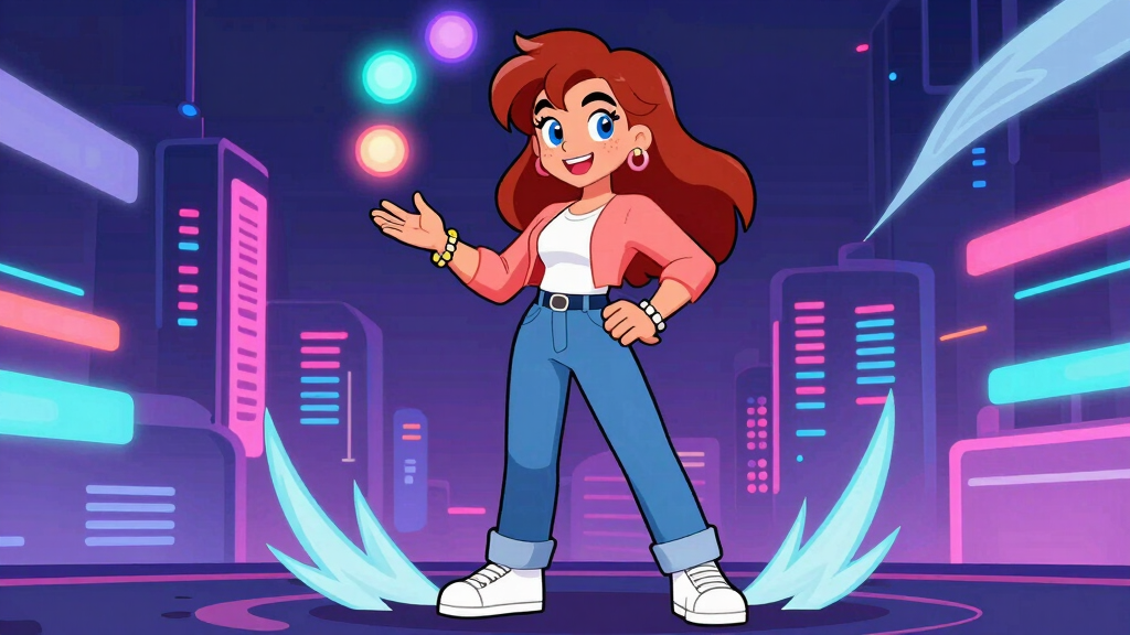 Character juggling colored orbs representing parallel API requests via TaskGroup