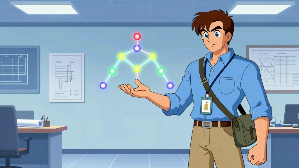Hierarchical command tree structure with connected nodes