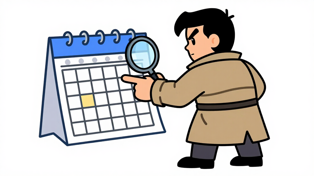Examining calendar grid structure