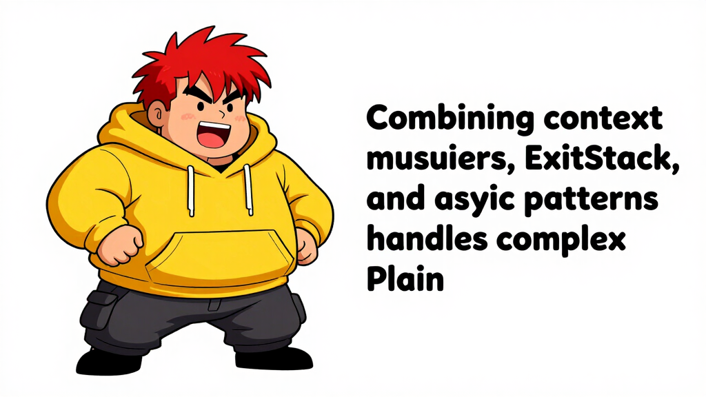 Combining context managers, ExitStack, and async patterns ha