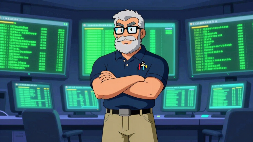 Sudo Sam watching CloudWatch logs stream on monitors