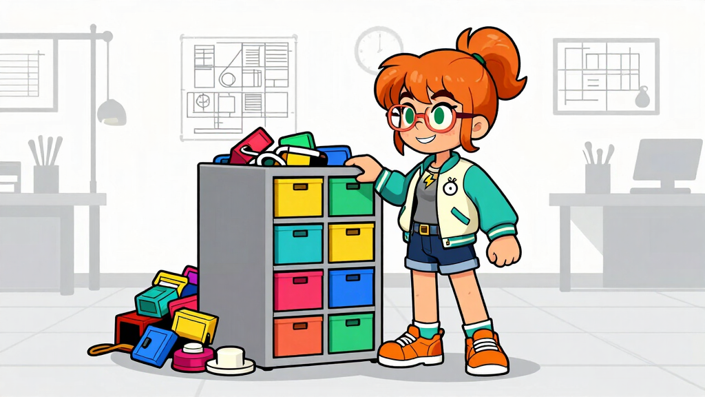 Cache Katie organizing compact memory drawers