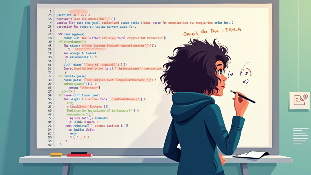 Debug Dee studying double-underscore to double-dash conversion chart