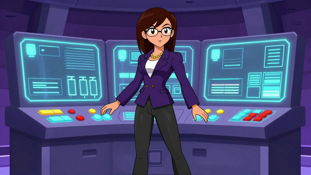 Debug Dee at futuristic control panel configuring test environments