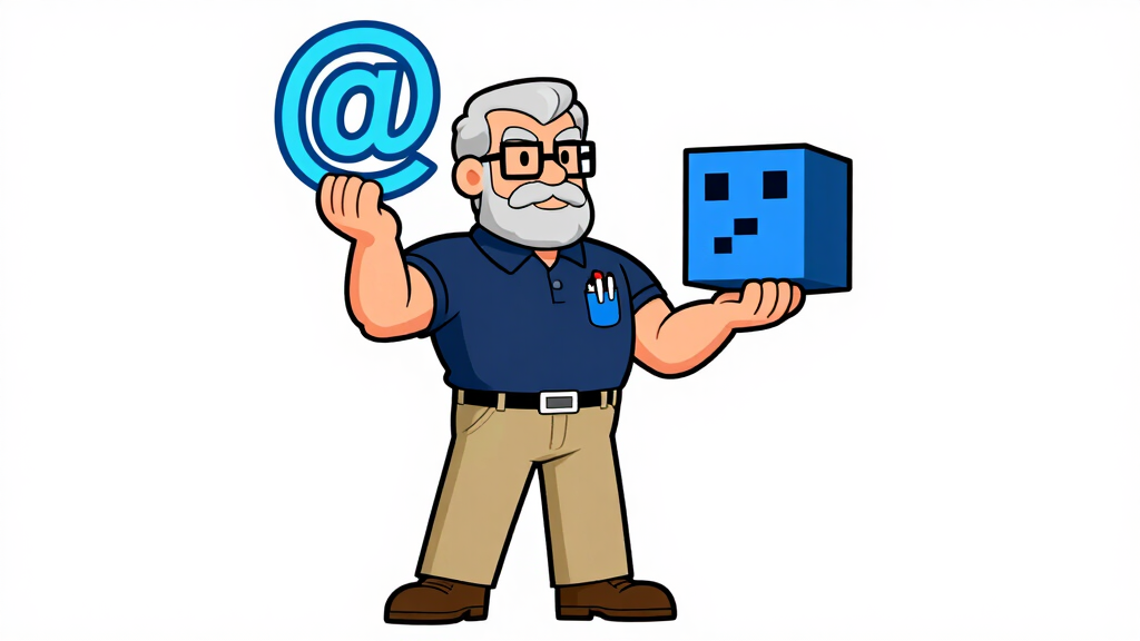 Sudo Sam holding decorator symbol transforming a function