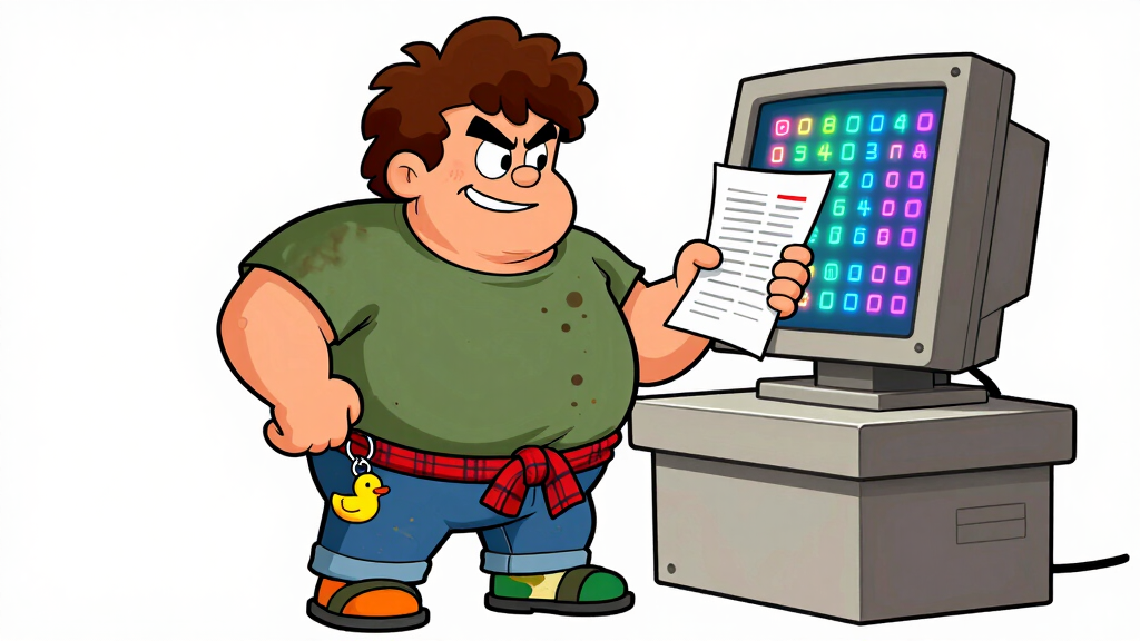 Loop Larry bewildered by ANSI escape codes on a terminal screen