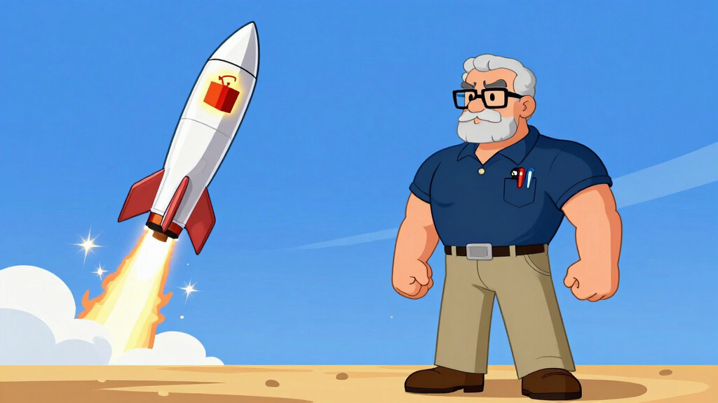 Sudo Sam watching a rocket launch representing uv package manager speed