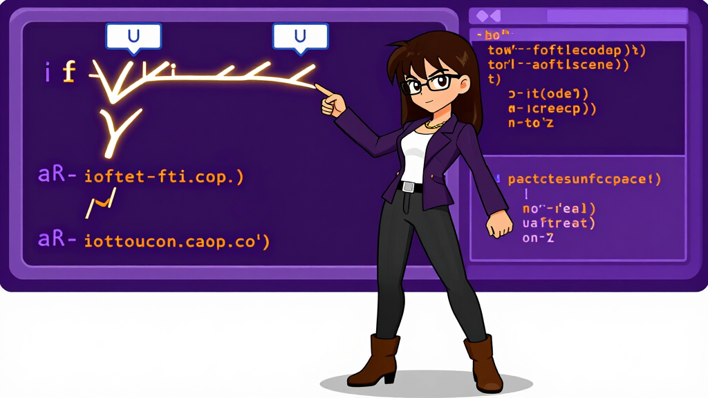 Debug Dee pointing at highlighted conditional bug in code display
