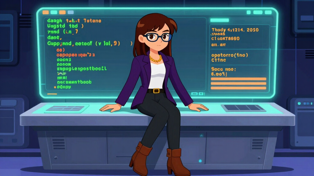 Debug Dee at a glowing control panel recording expression values