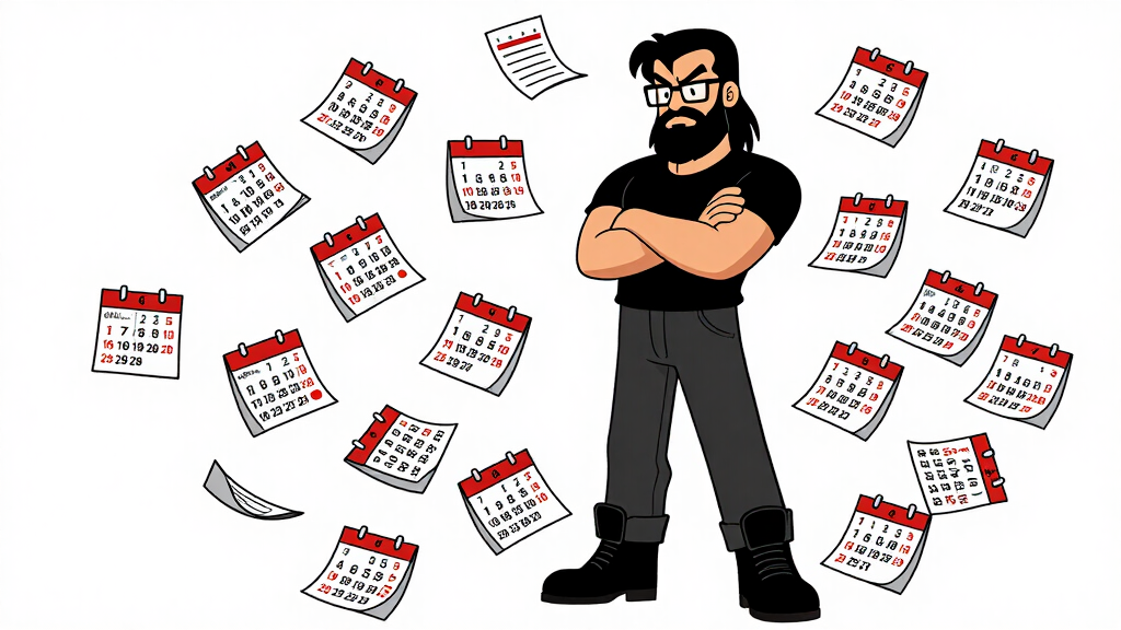 Developer surrounded by date strings in incompatible formats