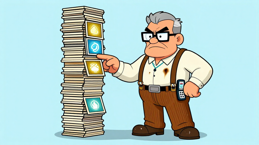 Loop Larry juggling multiple open resource handles as nested context managers pile up