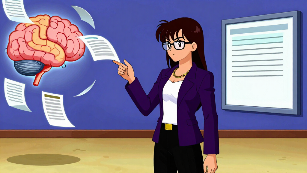 Debug Dee watching document chunks flow into AI brain node with answer display