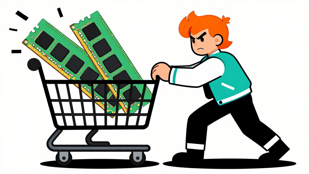 Developer overloading server RAM visualizing memory pressure